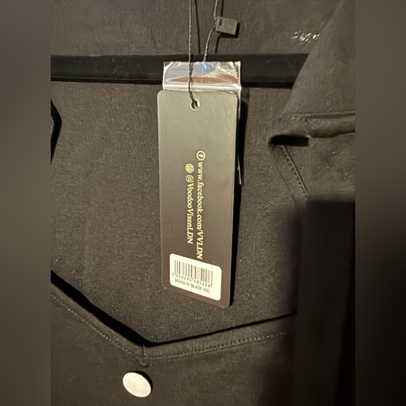 NWT XXL Voodoo Vixen Black Dress with White Accents - Picture 6 of 6